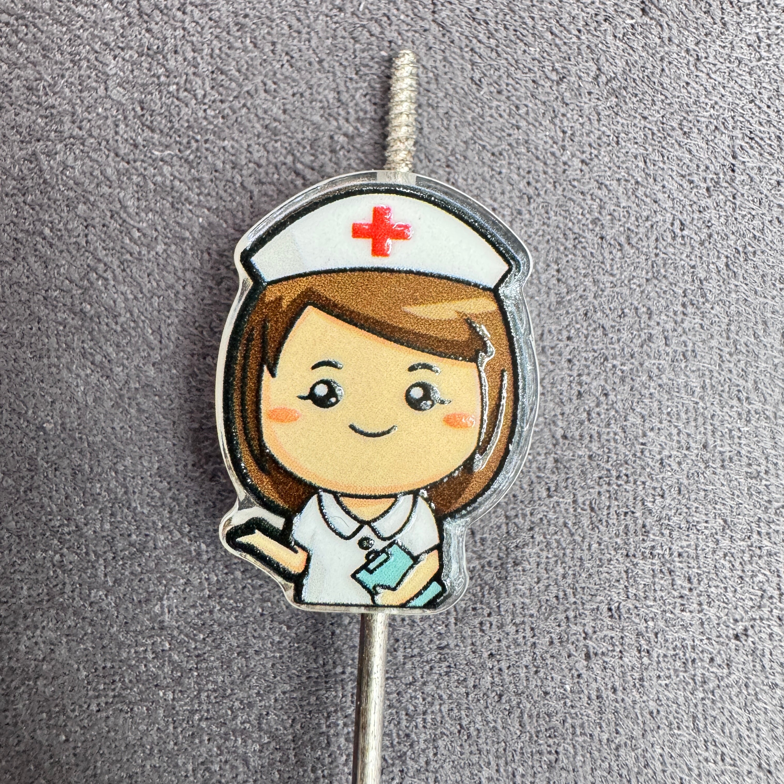 Cute Doctor Nurse Acrylic Focal Beads