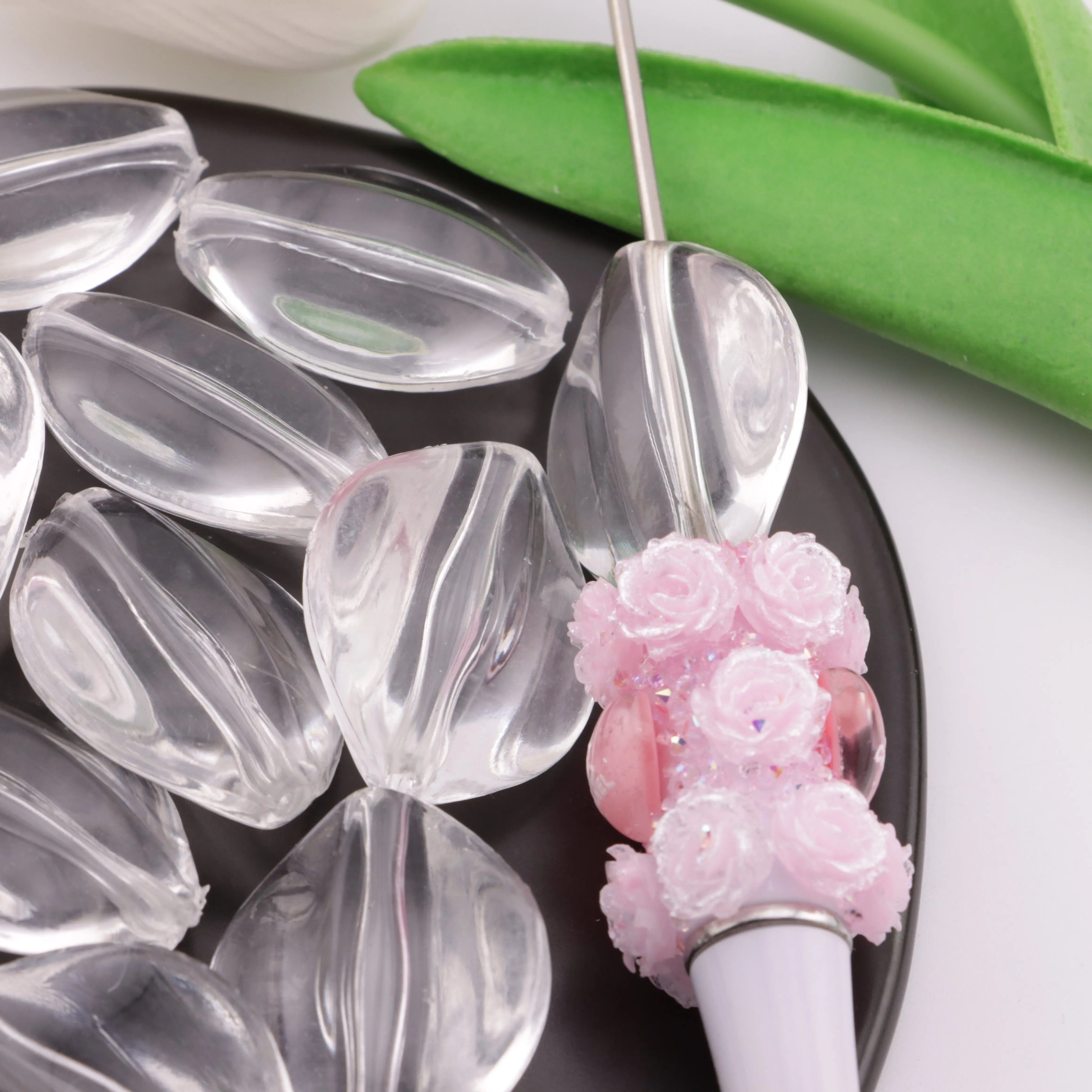 31*25Mm 3D Rhombus Based Beads, Stereoscopic Rhombus Bottom Beads, Fit For Pen Zoe DIY Shop