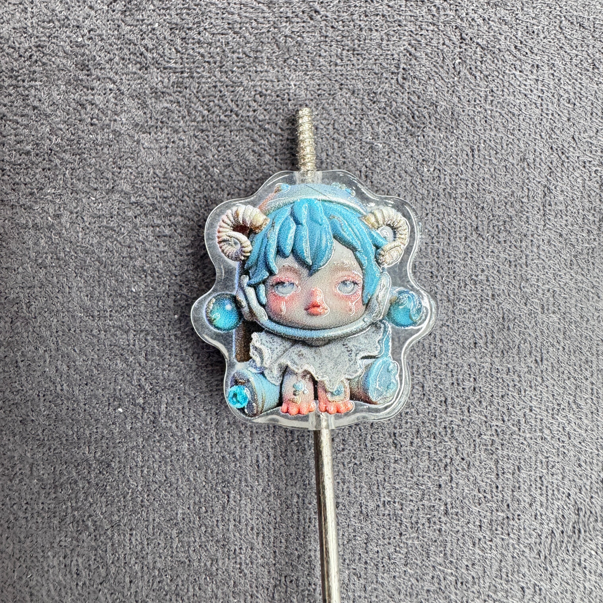 Acrylic Beads Baby Girl Doll in Sweet Cool Style