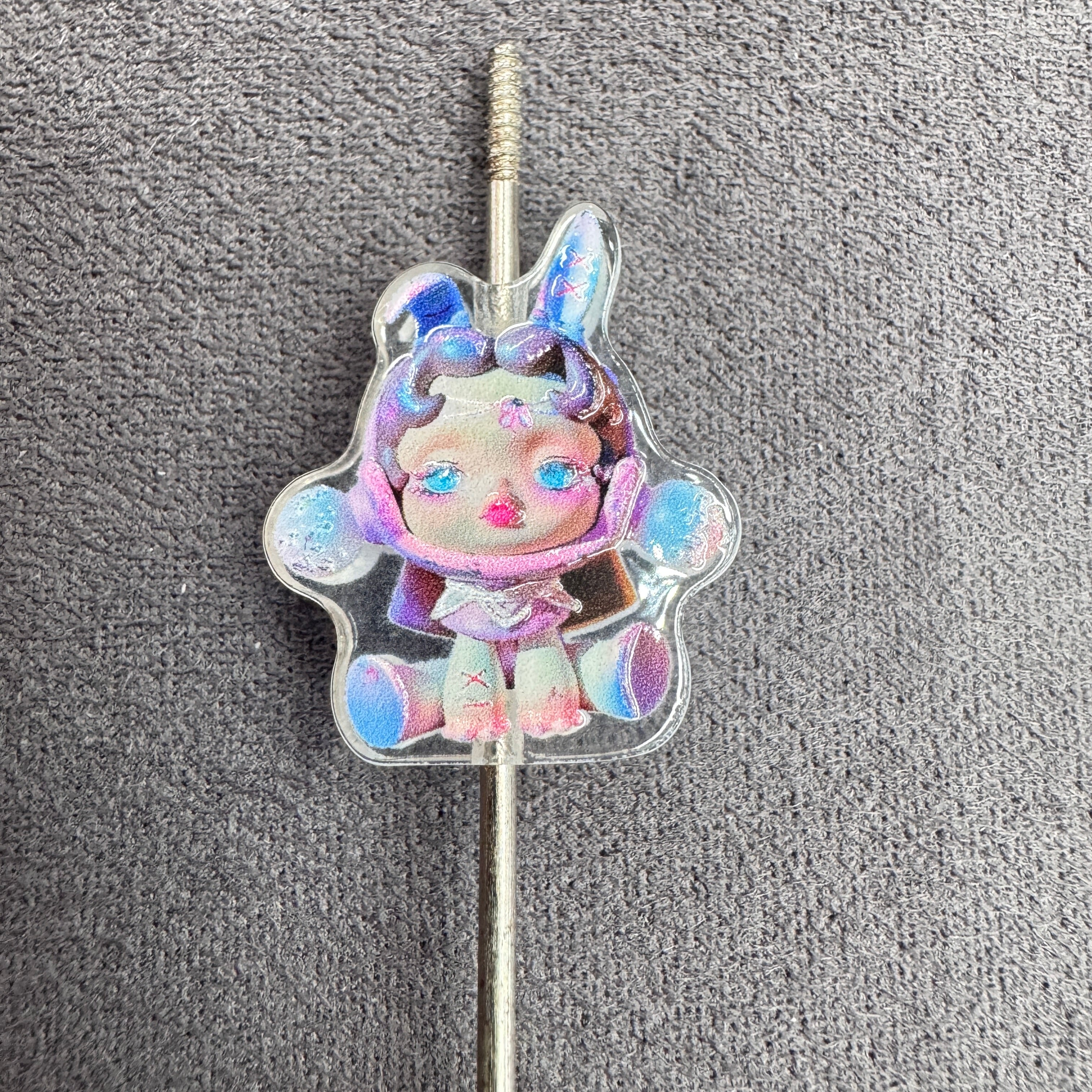 Acrylic Beads Baby Girl Doll in Sweet Cool Style