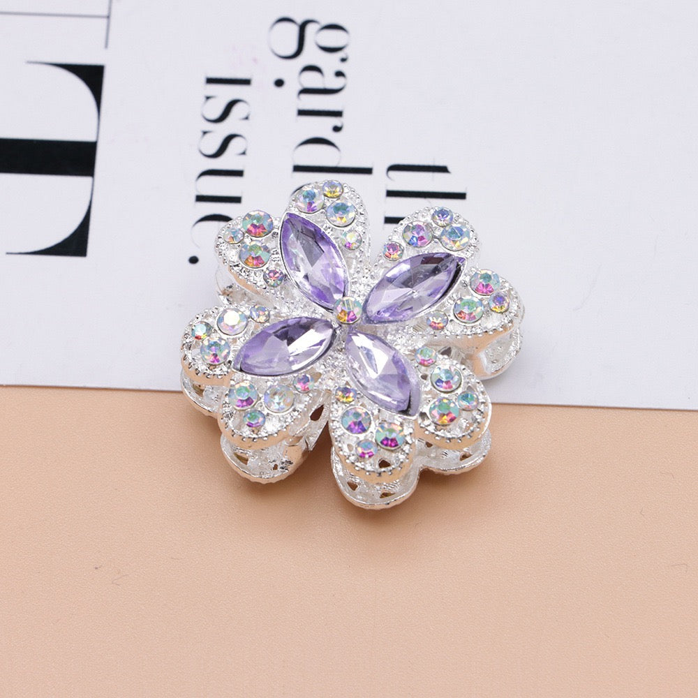 Double‑Layer Horse eye Rhinestone Alloy Bead,About 31mm