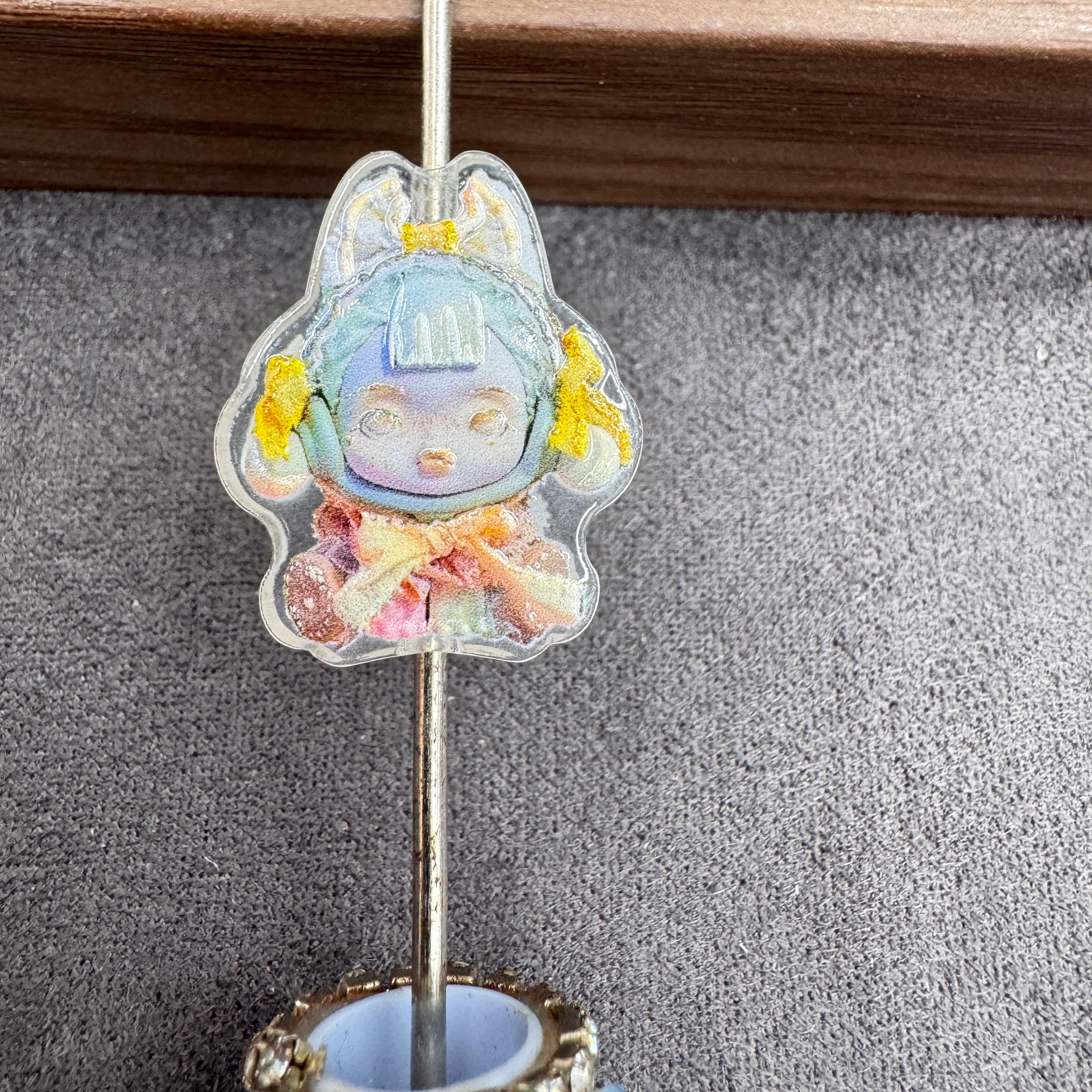 Acrylic Beads Baby Girl Doll in Sweet Cool Style