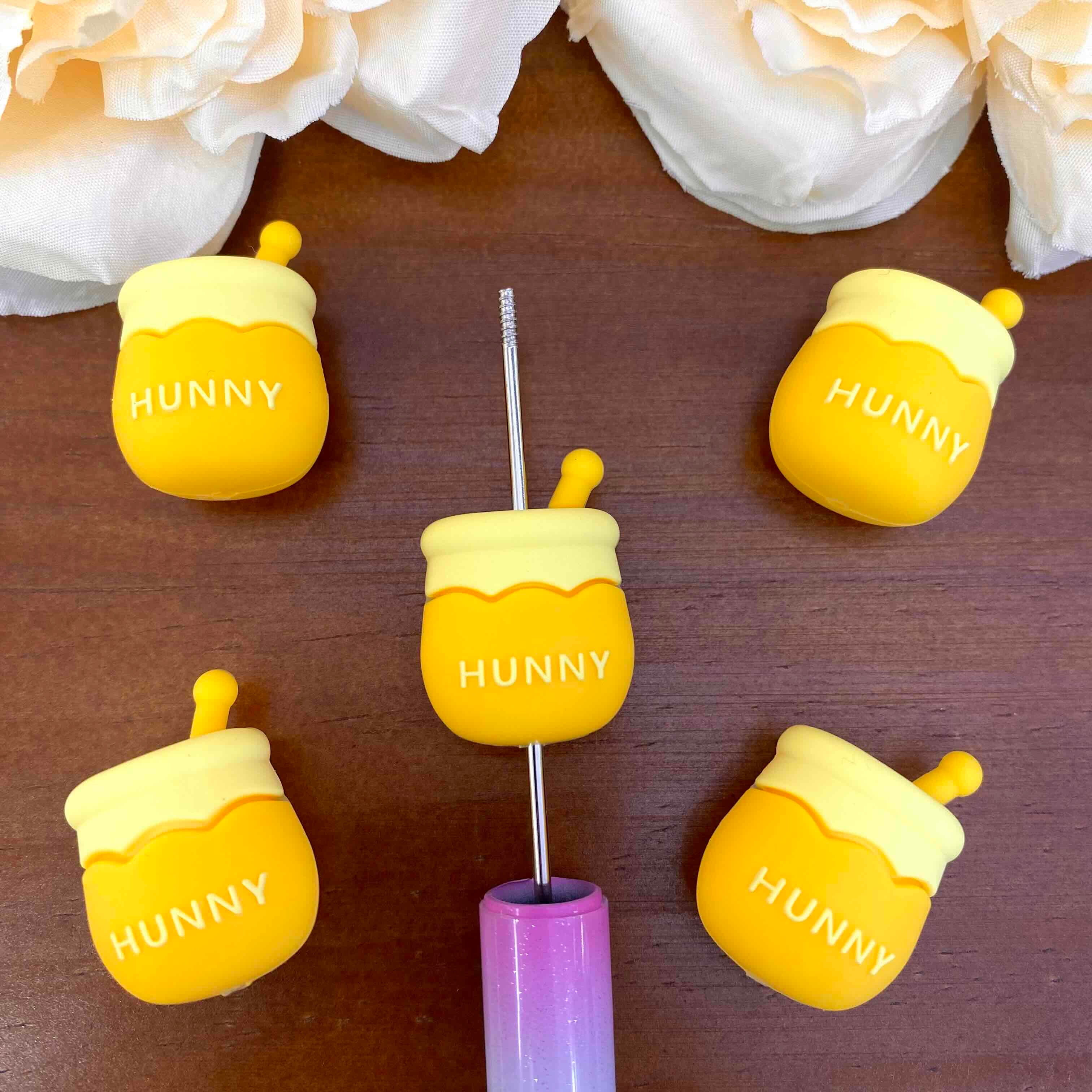 FS20543-3D Honey Pot Silicone Focal Beads