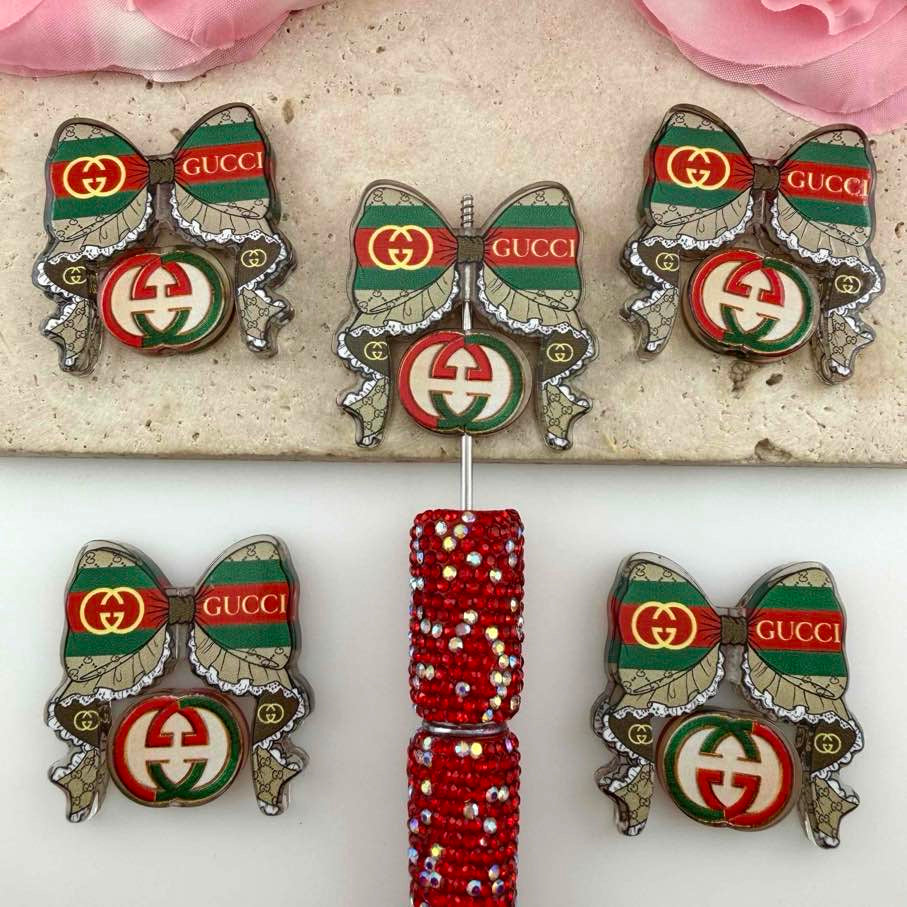 Cartoon Acrylic Beads Bow and Decoration, For Pen Toppers,Random Mix