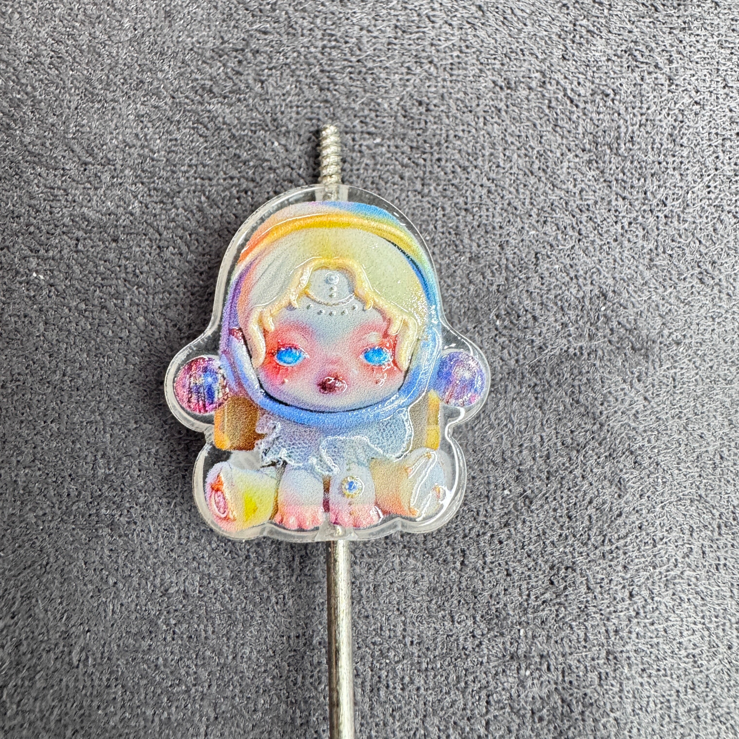 Acrylic Beads Baby Girl Doll in Sweet Cool Style