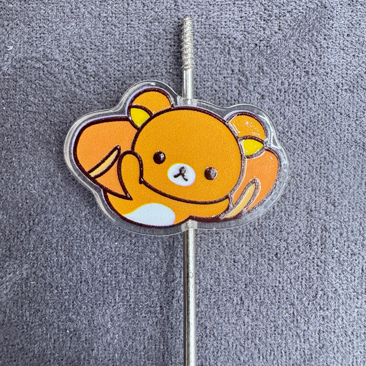 Acrylic Focal Beads Cute Brown Bear in Various Gesture