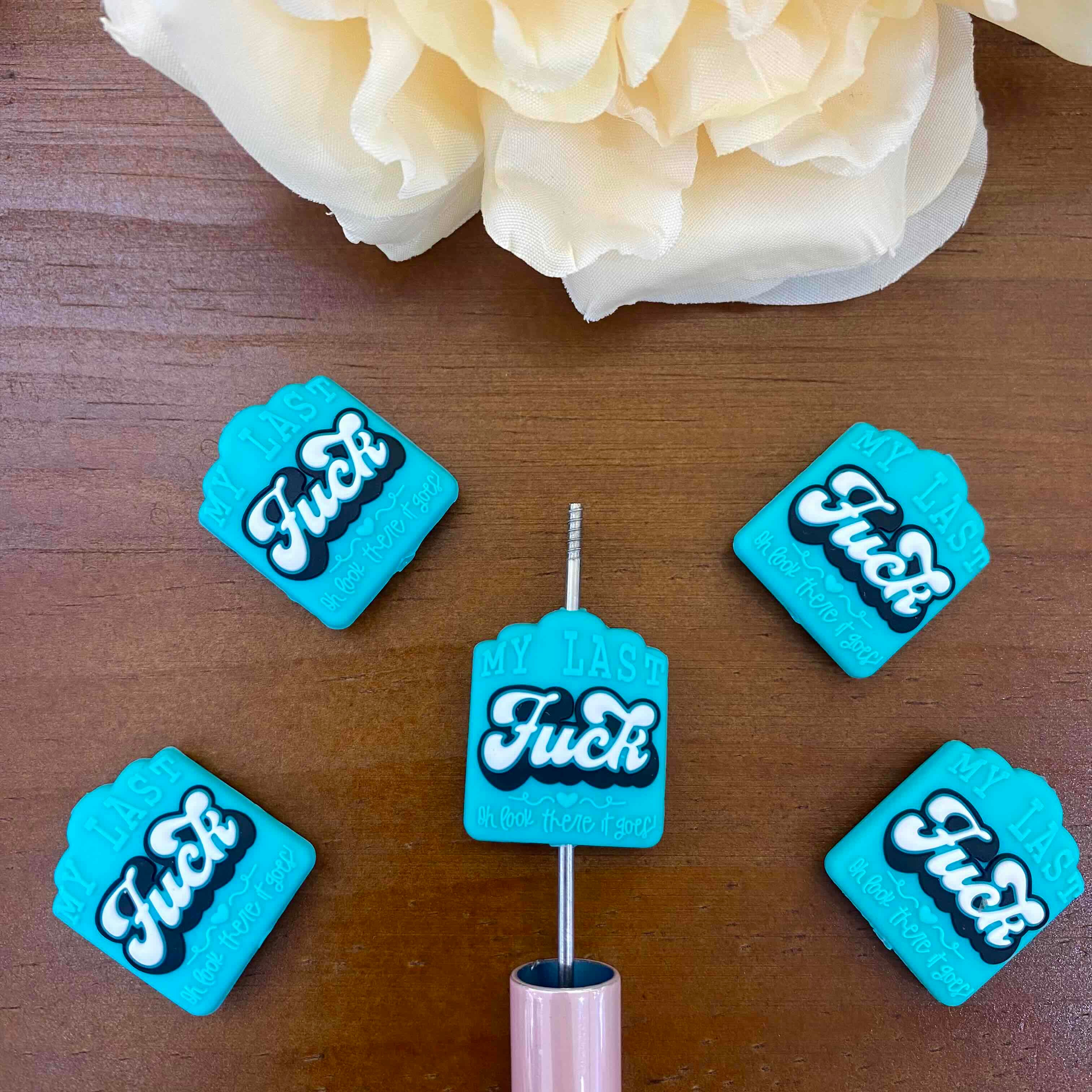 FS20137-Sassy Curse Word Flat Silicone Focal Beads