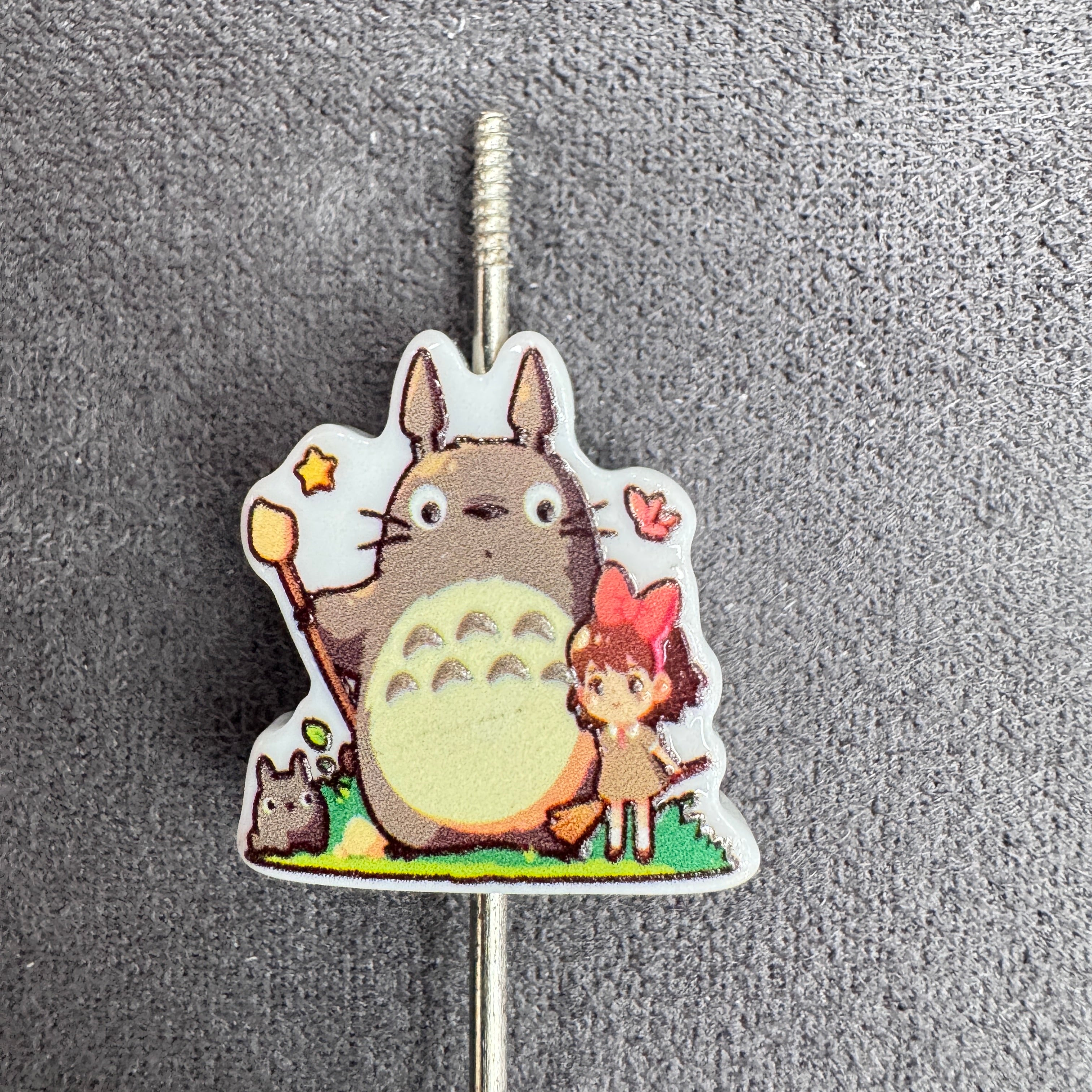 Cute Totor Japan Anime Grey Animal Acrylic Focal Beads,Multi-Scene