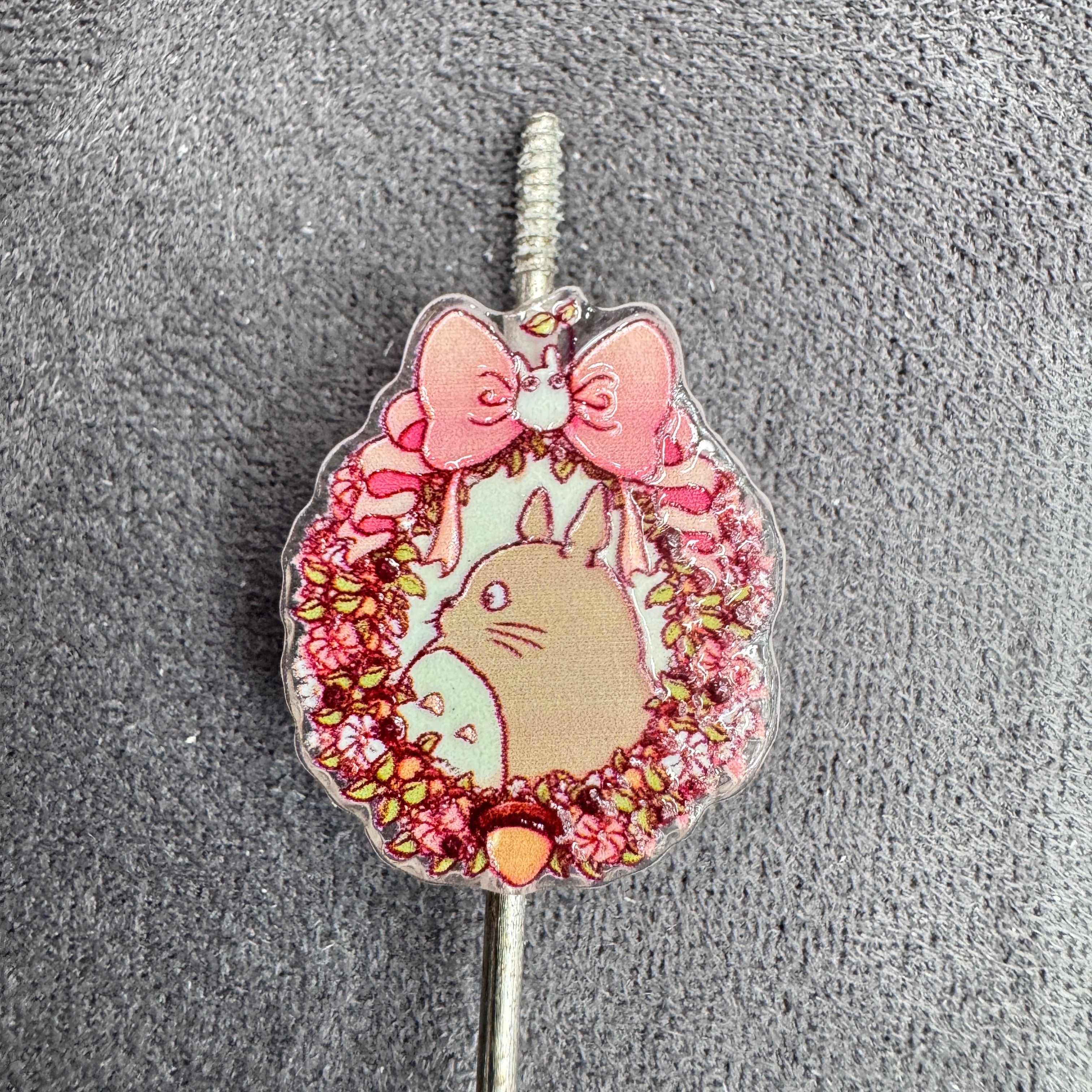 Cute Totor Japan Anime Grey Animal Acrylic Focal Beads,Multi-Scene