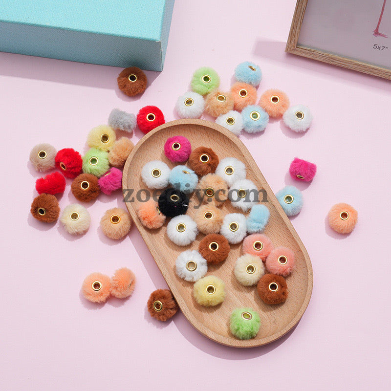 FS2081--Plush Spacer Beads Fit For Beadable Pens