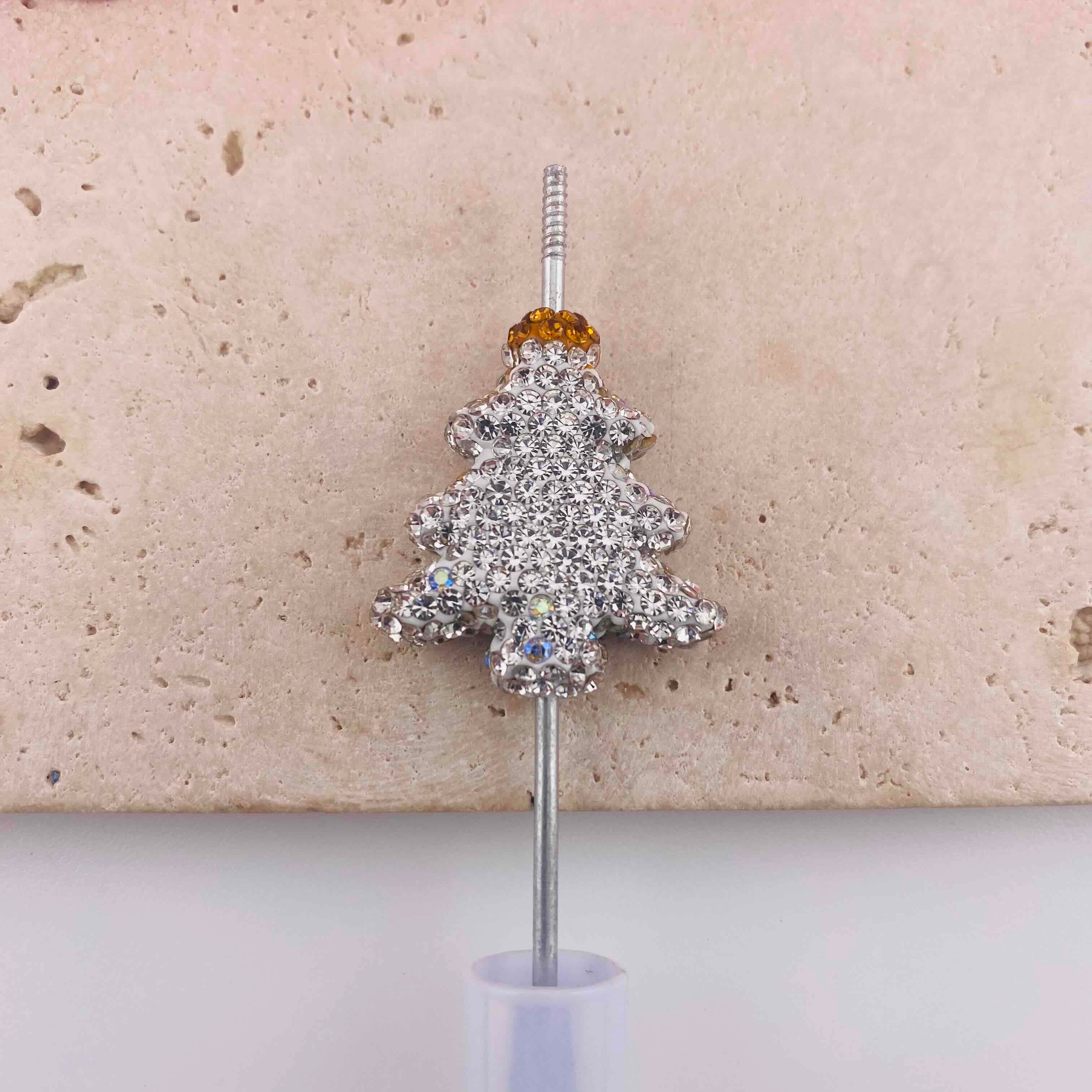 FS19905-About 27*30mm Rhinestone Christmas Tree Beads
