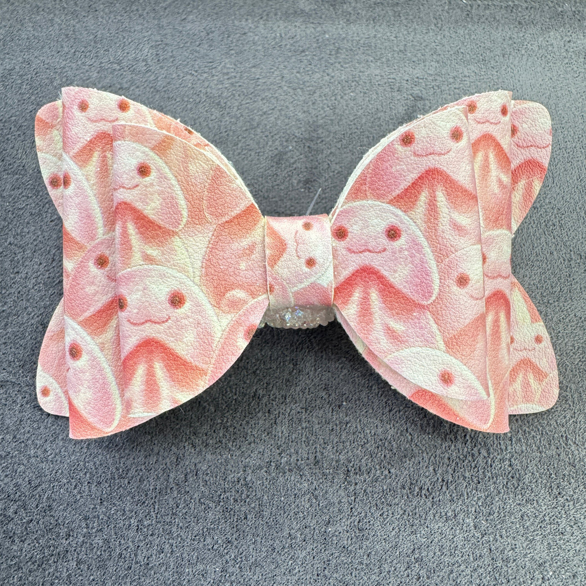 Cute Ghost Printed PU Sugar Bow Beads,Multi-color