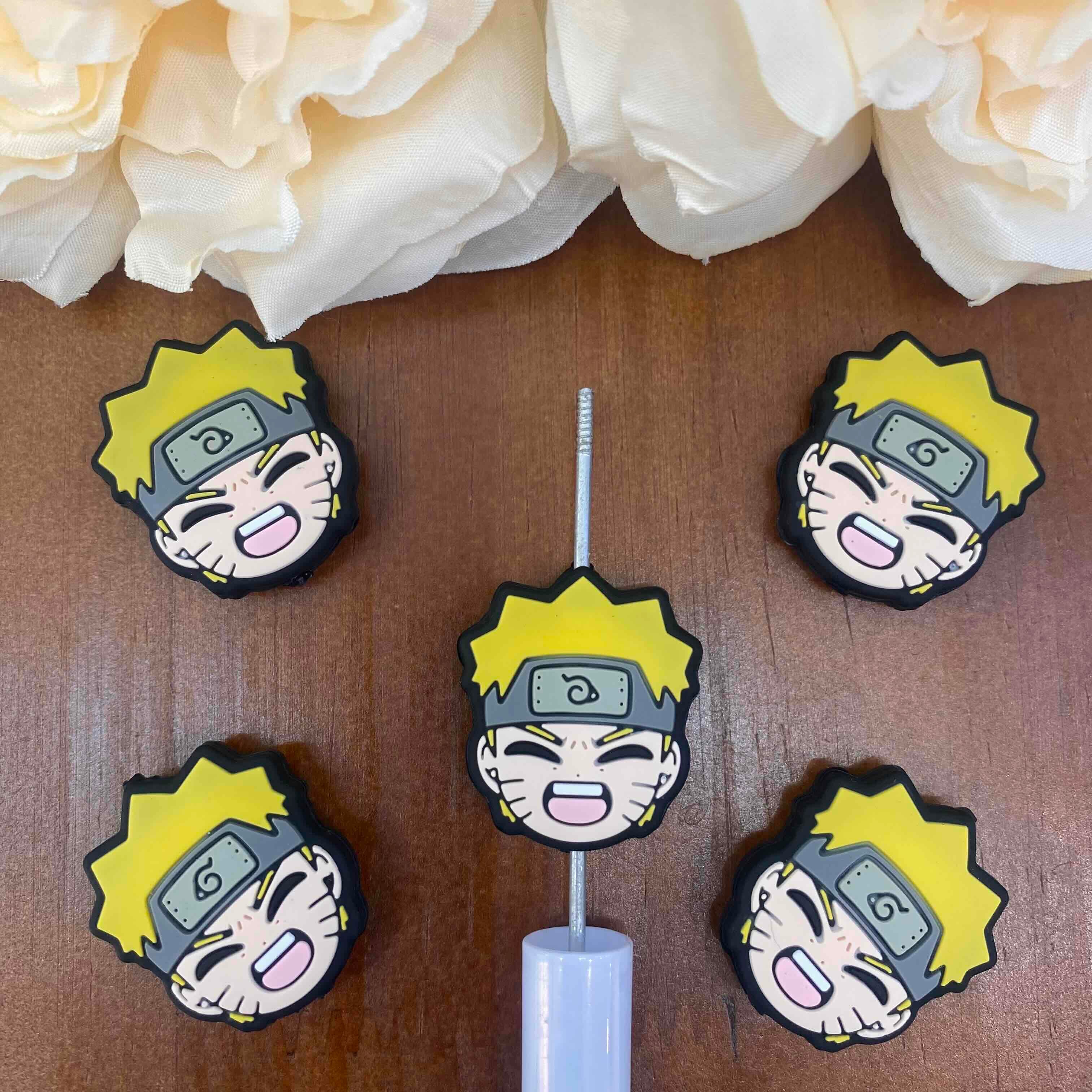 FS20444-Naruto Uzumaki Flat Silicone Focal Beads