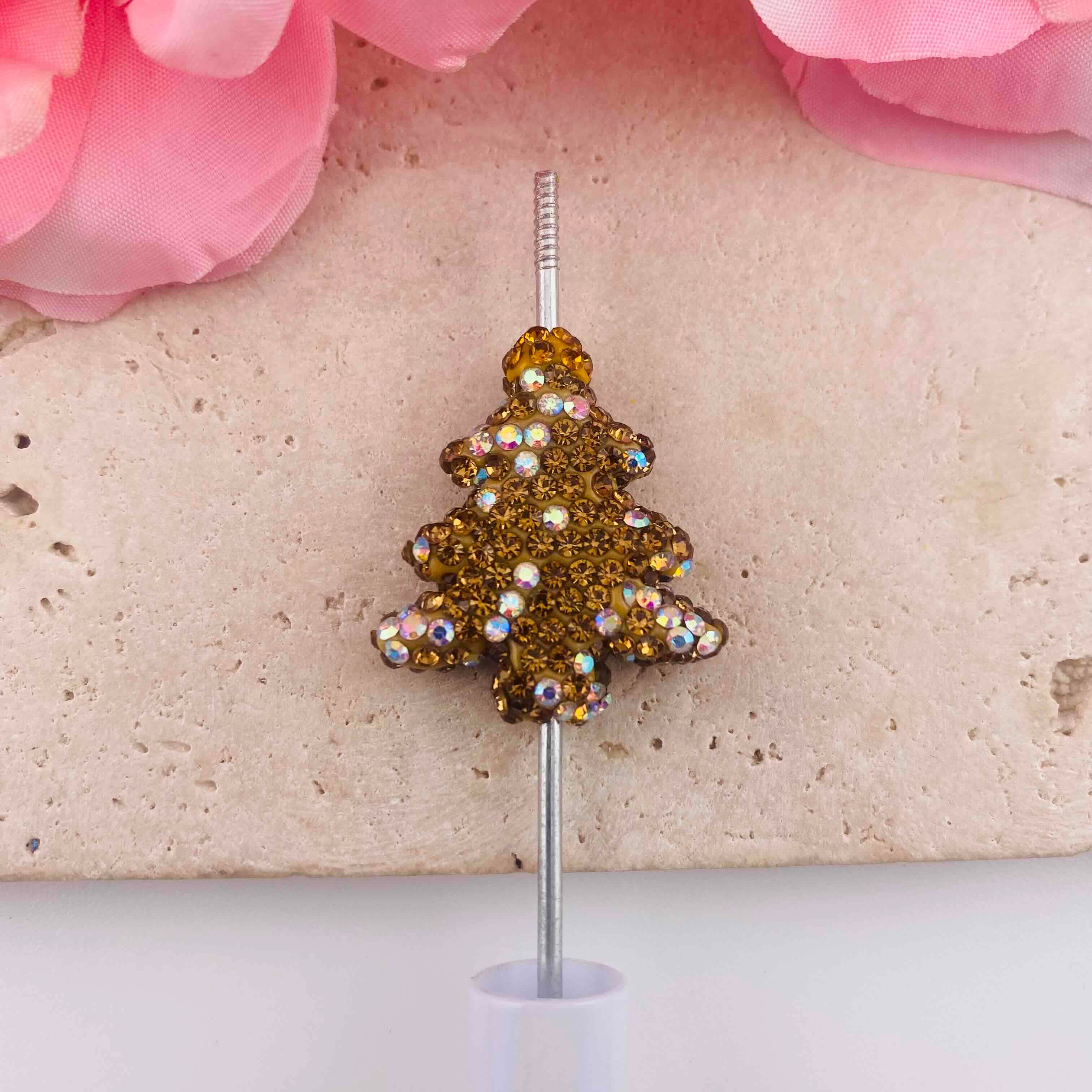 FS19905-About 27*30mm Rhinestone Christmas Tree Beads