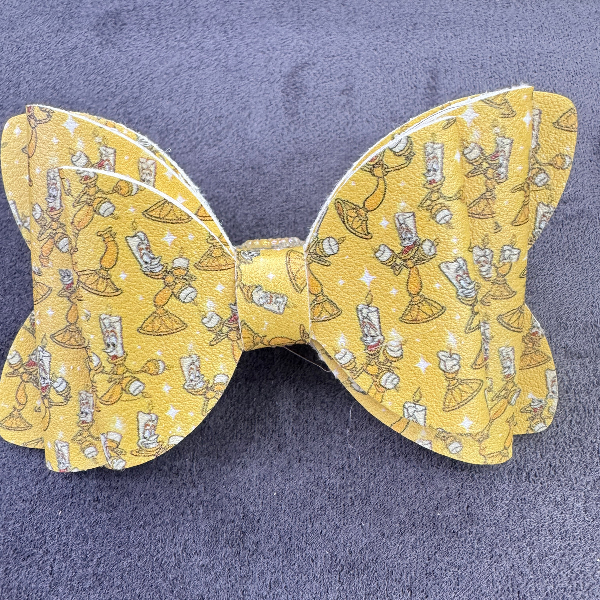 Fairy‑Tale Faux‑Leather Printed Sugar Bow Beads