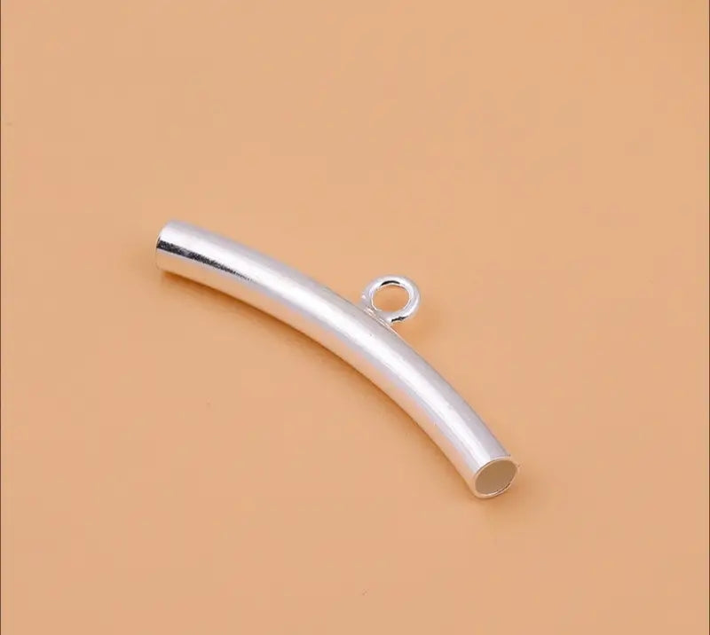 FS4575-2*20MM Silver Connector With Hook Zoe DIY Wholesale