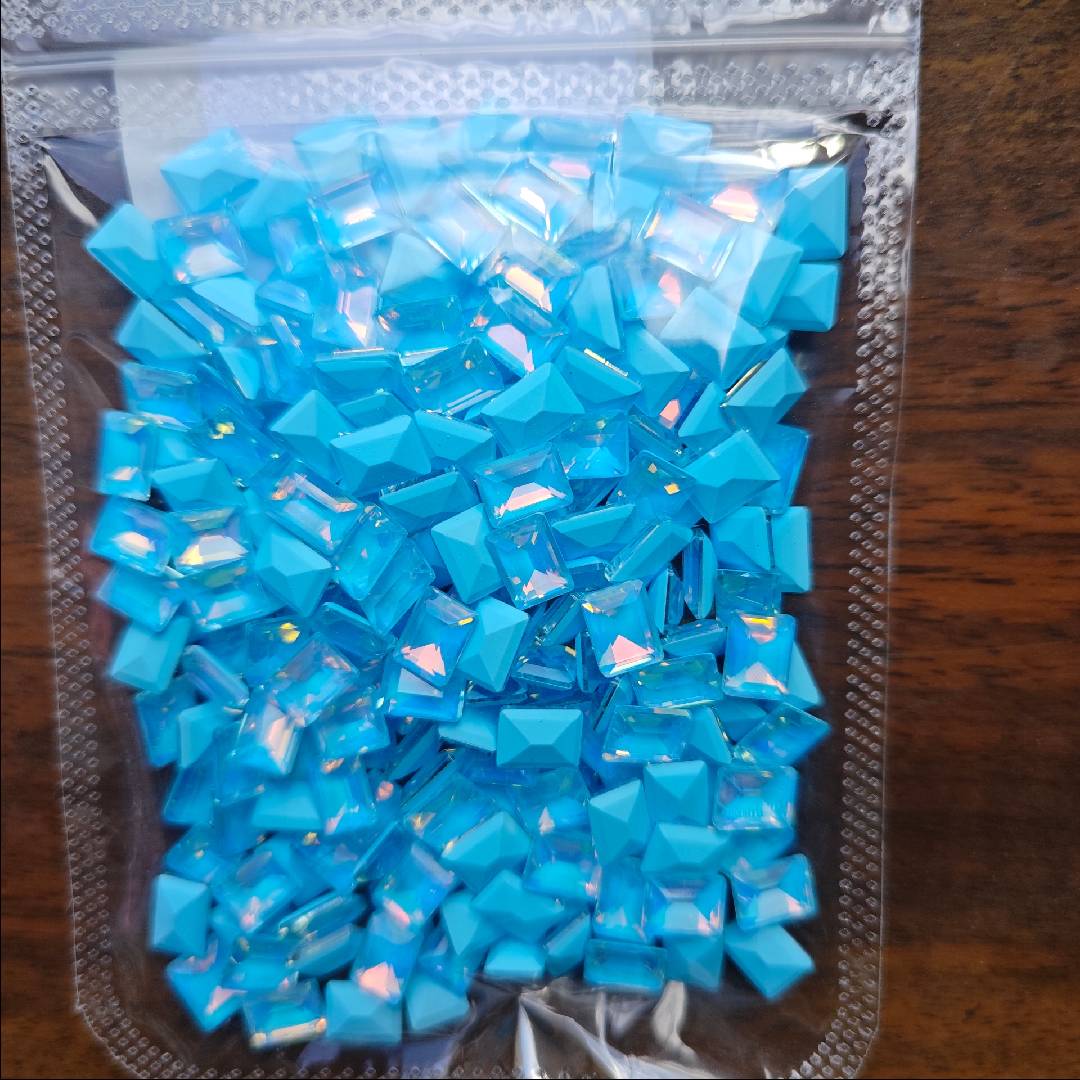 FS2261-6*8MM Rectangular Mocha Crystal Zoe DIY Wholesale