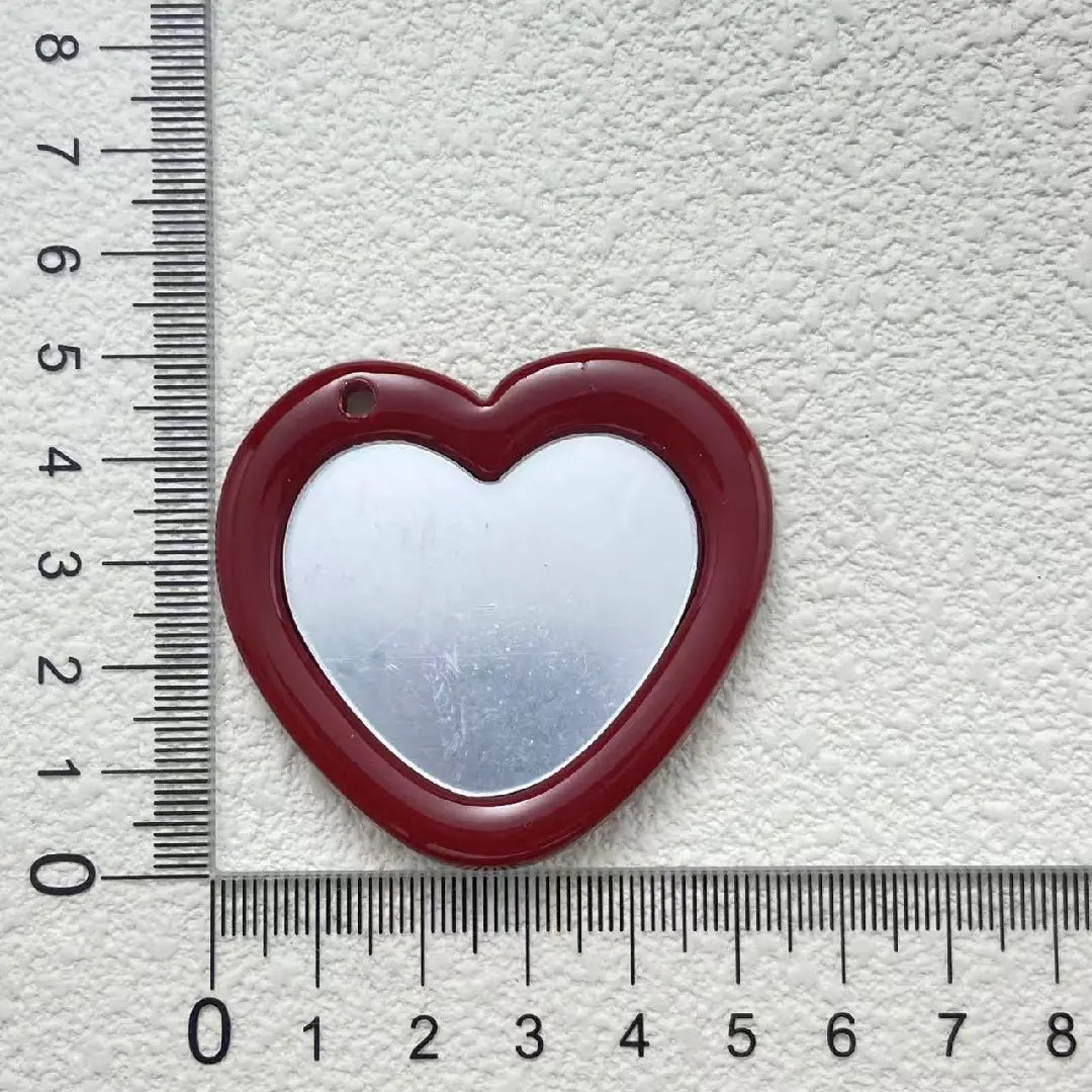 FS2279-Heart-Shaped Mirror Pendant Zoe DIY Wholesale