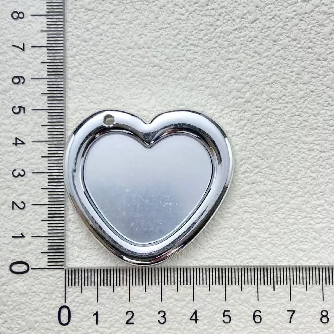 FS2279-Heart-Shaped Mirror Pendant Zoe DIY Wholesale