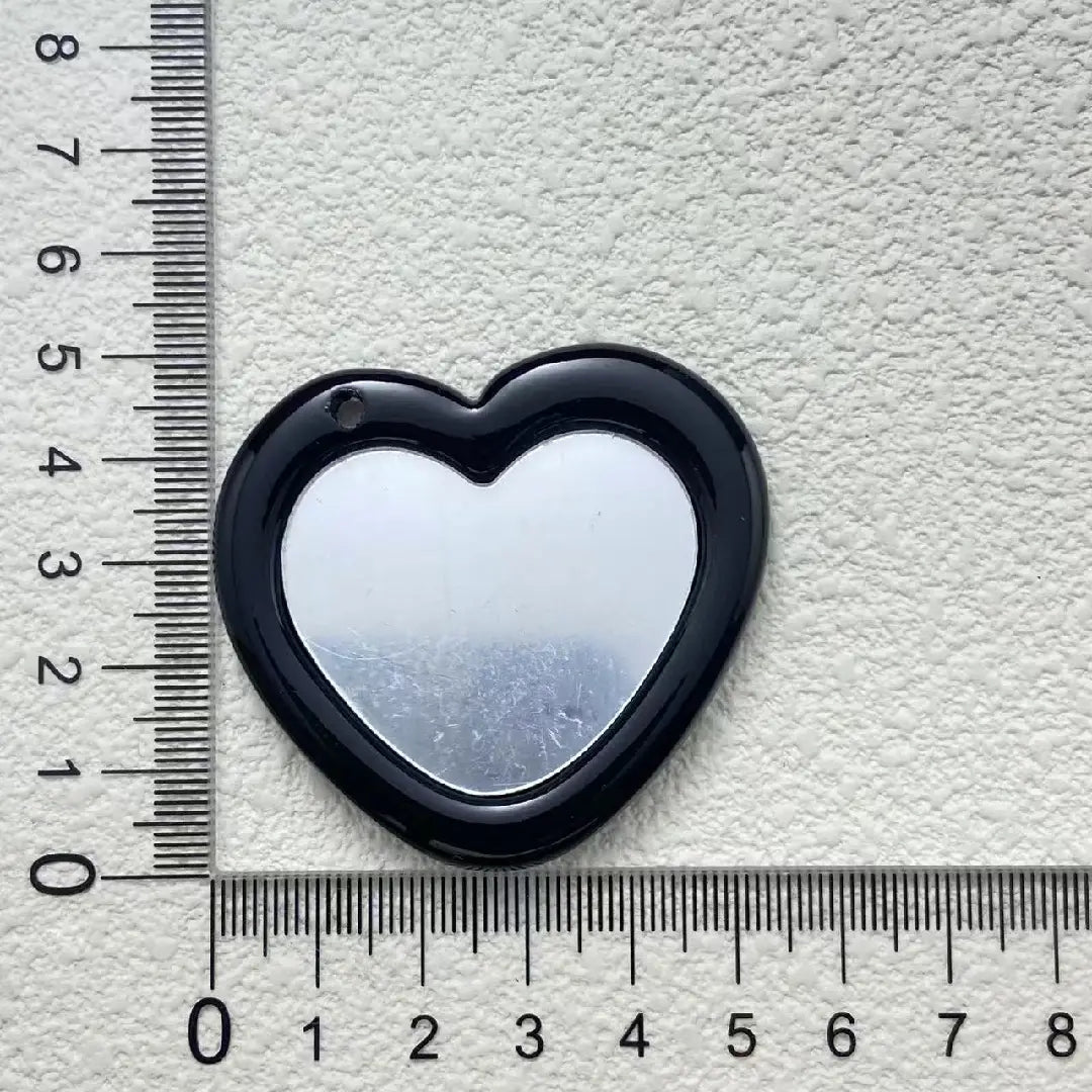 FS2279-Heart-Shaped Mirror Pendant Zoe DIY Wholesale
