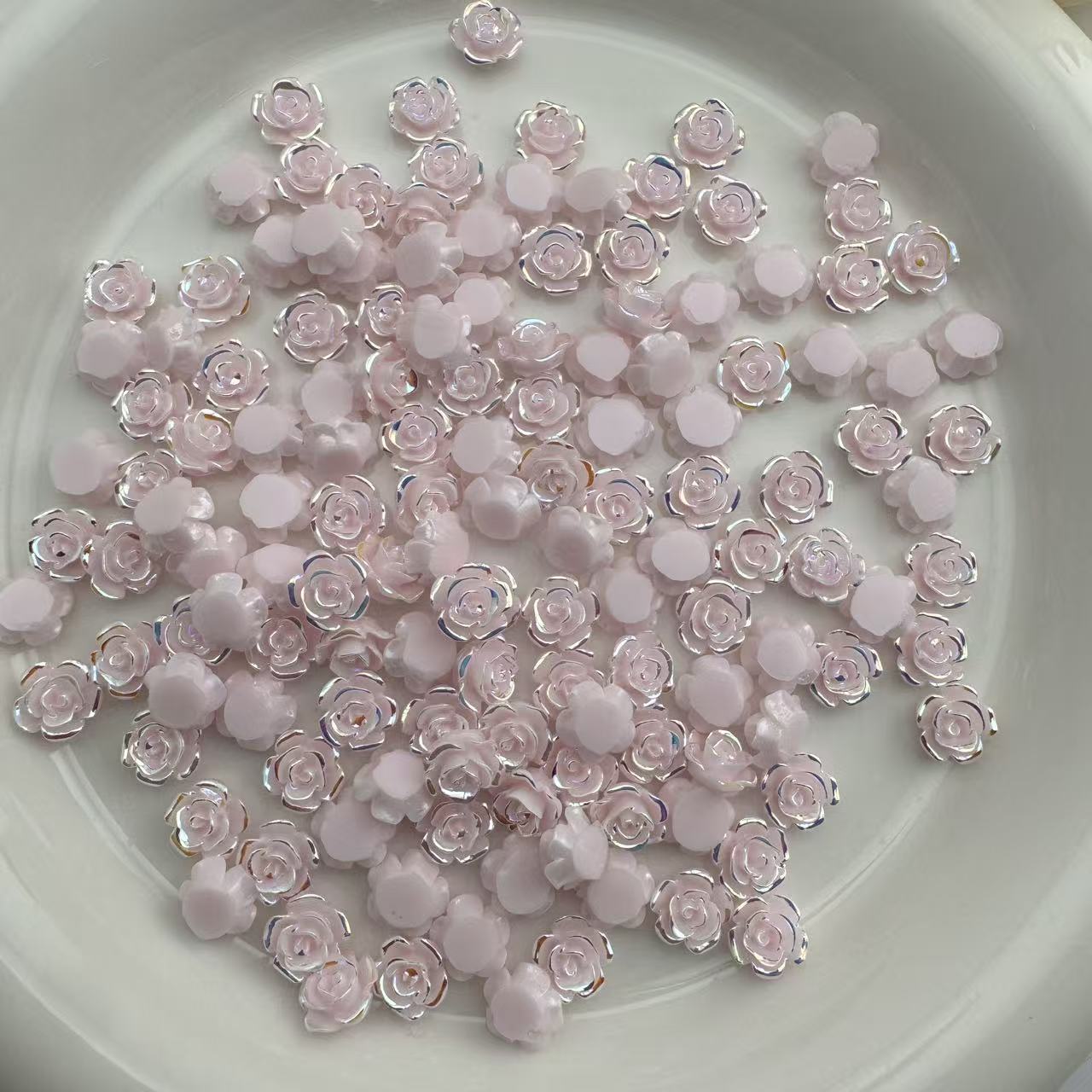 8mm UV Coating Flower Nail Charms Zoe DIY Wholesale