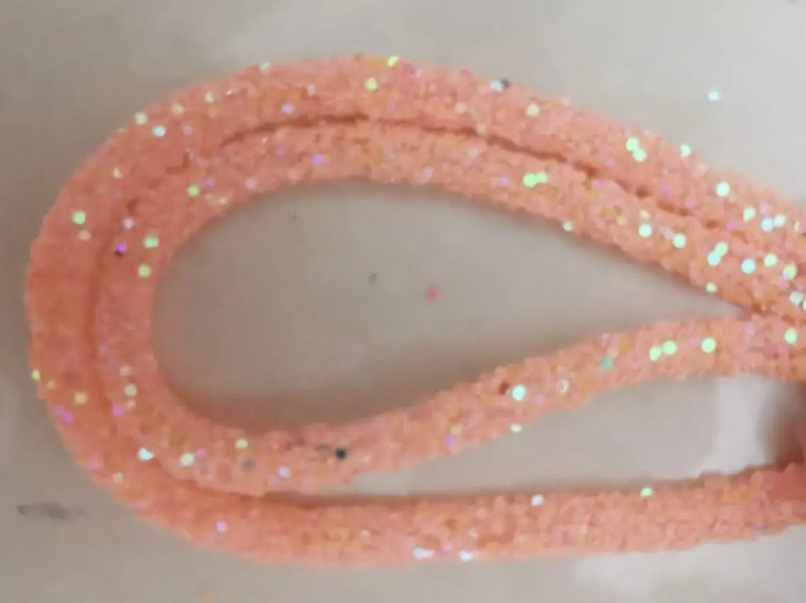 FS6014- About 5MM Round Glitter Flake Rope Zoe DIY Wholesale