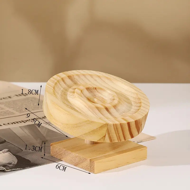 FS3674-Bamboo circular bracelet plate(With Base) Zoe DIY Wholesale