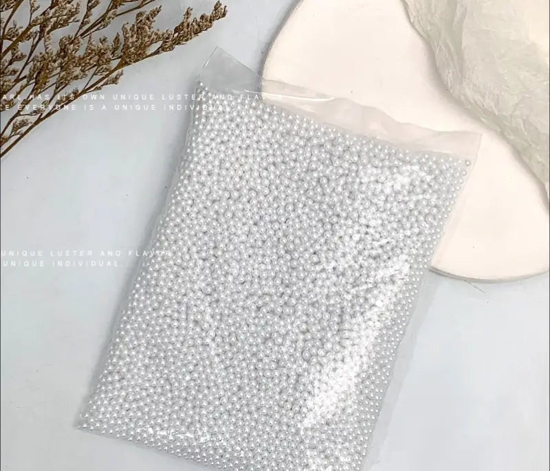 FS1757-3MM+4MM Mixed Pearl Looking Beads(No Hole) Zoe DIY Wholesale