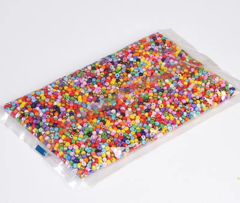 3MM+4MM 3MM Mixed color glass beads Zoe DIY Wholesale