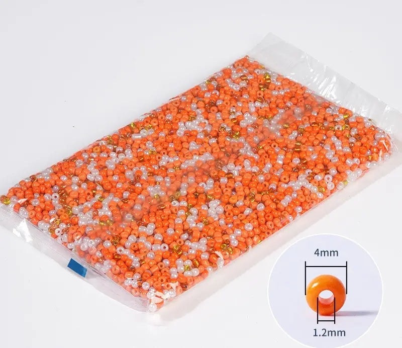 4MM Mixed color glass beads Zoe DIY Wholesale