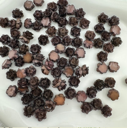 9mm Luminous Soft Flower Charms Luminous Camellias Roses Nail Art Charms Soft Carved Leaf Flower Charms for Nails Design For DIY Project Zoe's DIY Shop