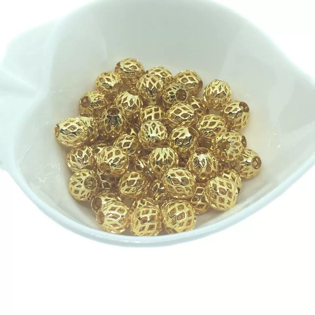 FS5018-6MM Alloy Hollow Beads