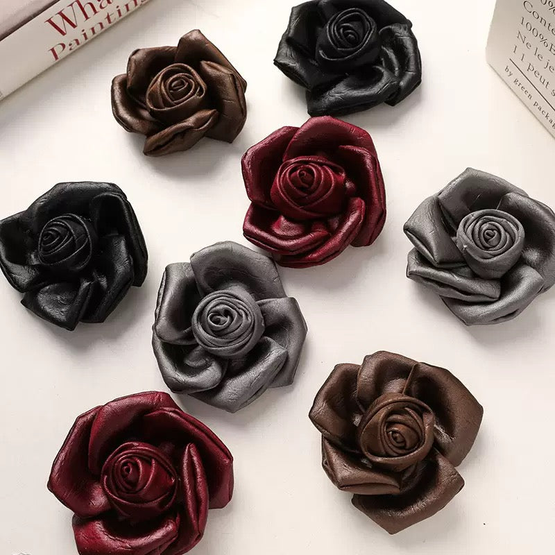 FS10180-7.5cm Fabric Rose