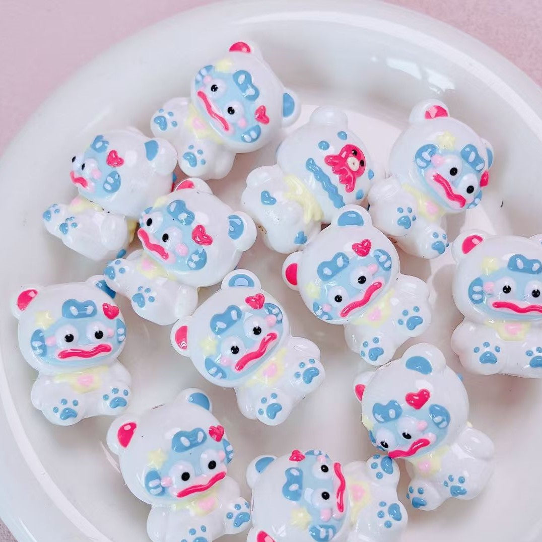 FS4316- 30*21.5mm Ugly Fish Hand Painted Beads