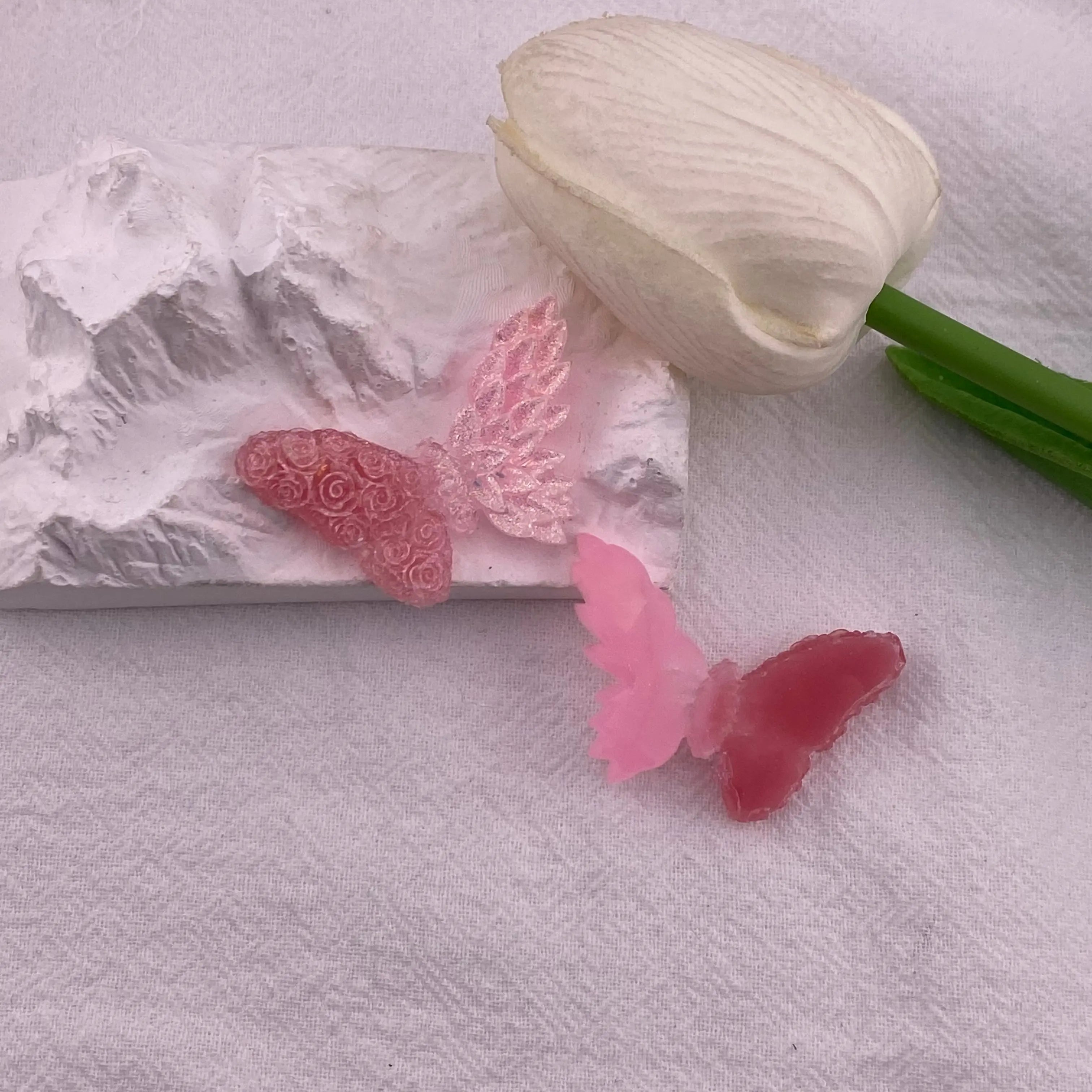 38*24mm Two - Color Glowing Butterfly Charms Double - Color Glowing Butterflies For DIY Projects Zoe's DIY Shop