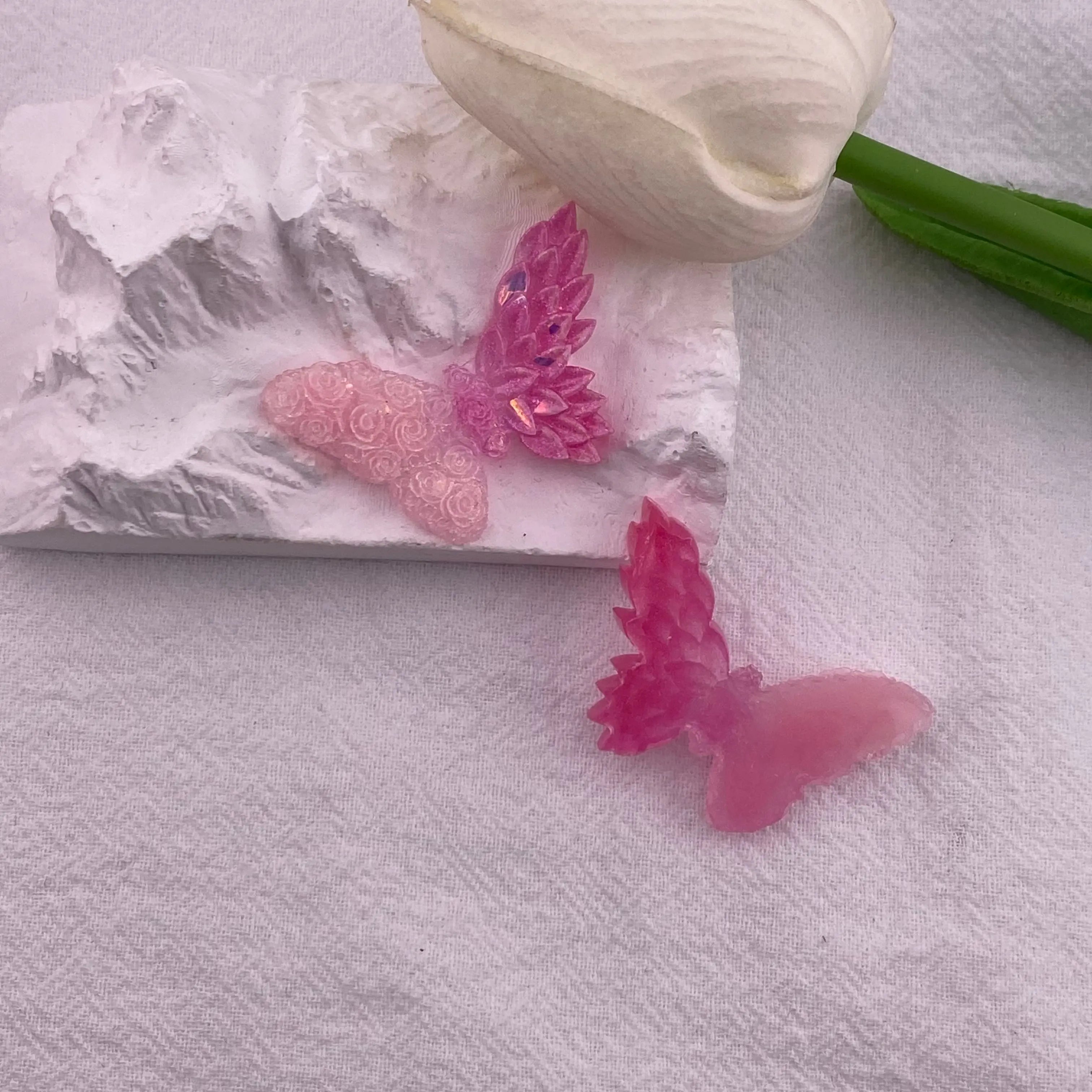 38*24mm Two - Color Glowing Butterfly Charms Double - Color Glowing Butterflies For DIY Projects Zoe's DIY Shop