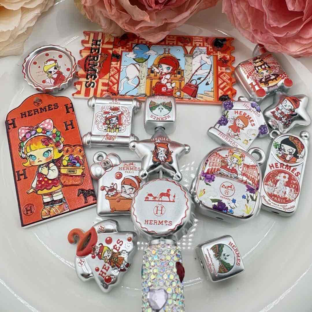 PP10955-About 26mm Mixed HERMES Series Beads/Pendants