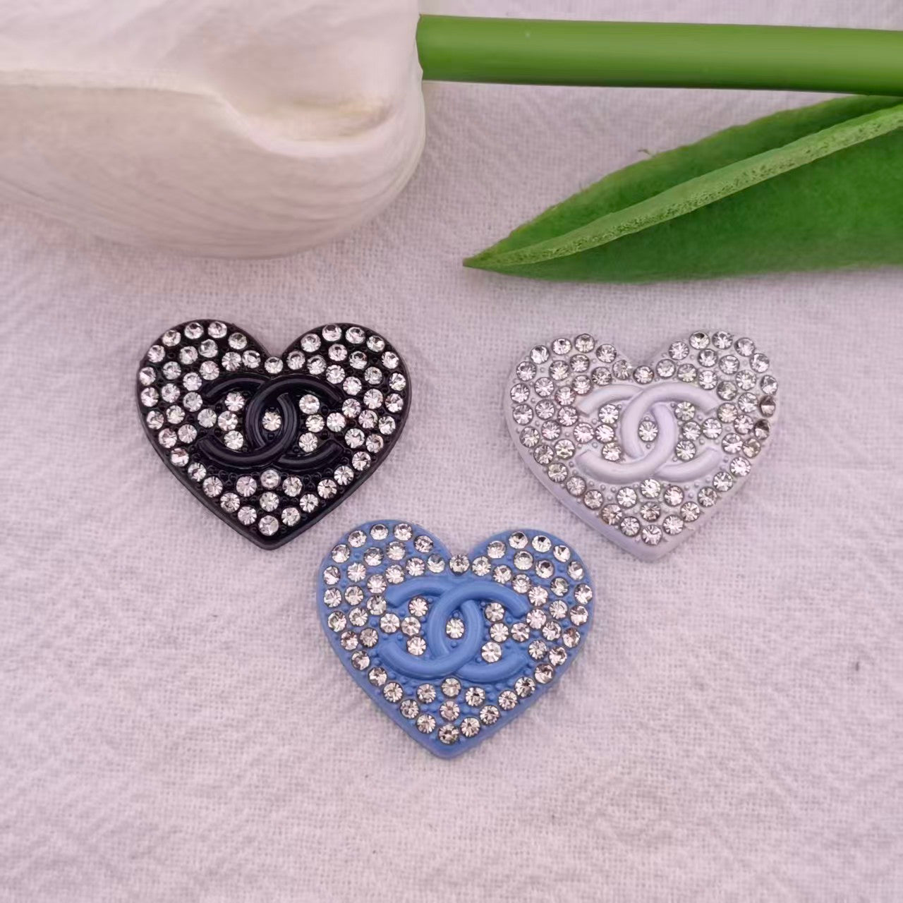 FS3902- Fully Diamond-Studded Heart CC Zoe's DIY Shop