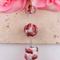 FS19853-About 18*18mm Lightning McQueen Cartoon Beads