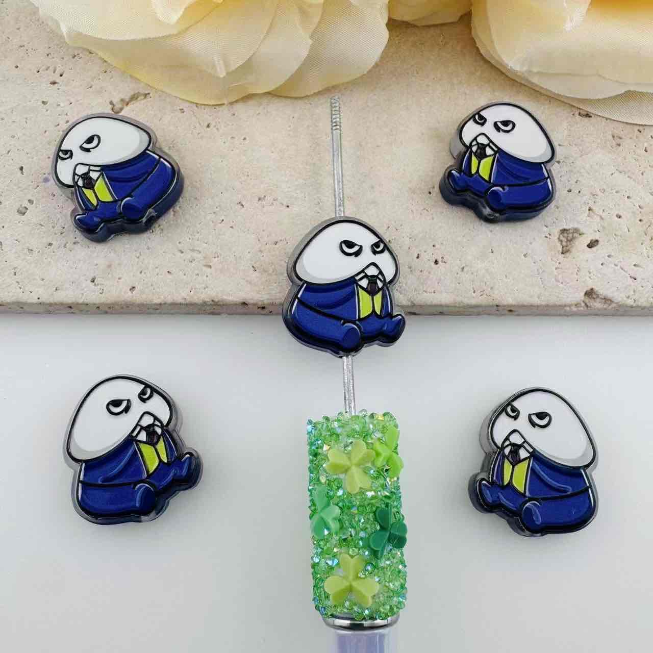 FS19969-About 21*25mm Meme Stickman Man Acrylic Charms
