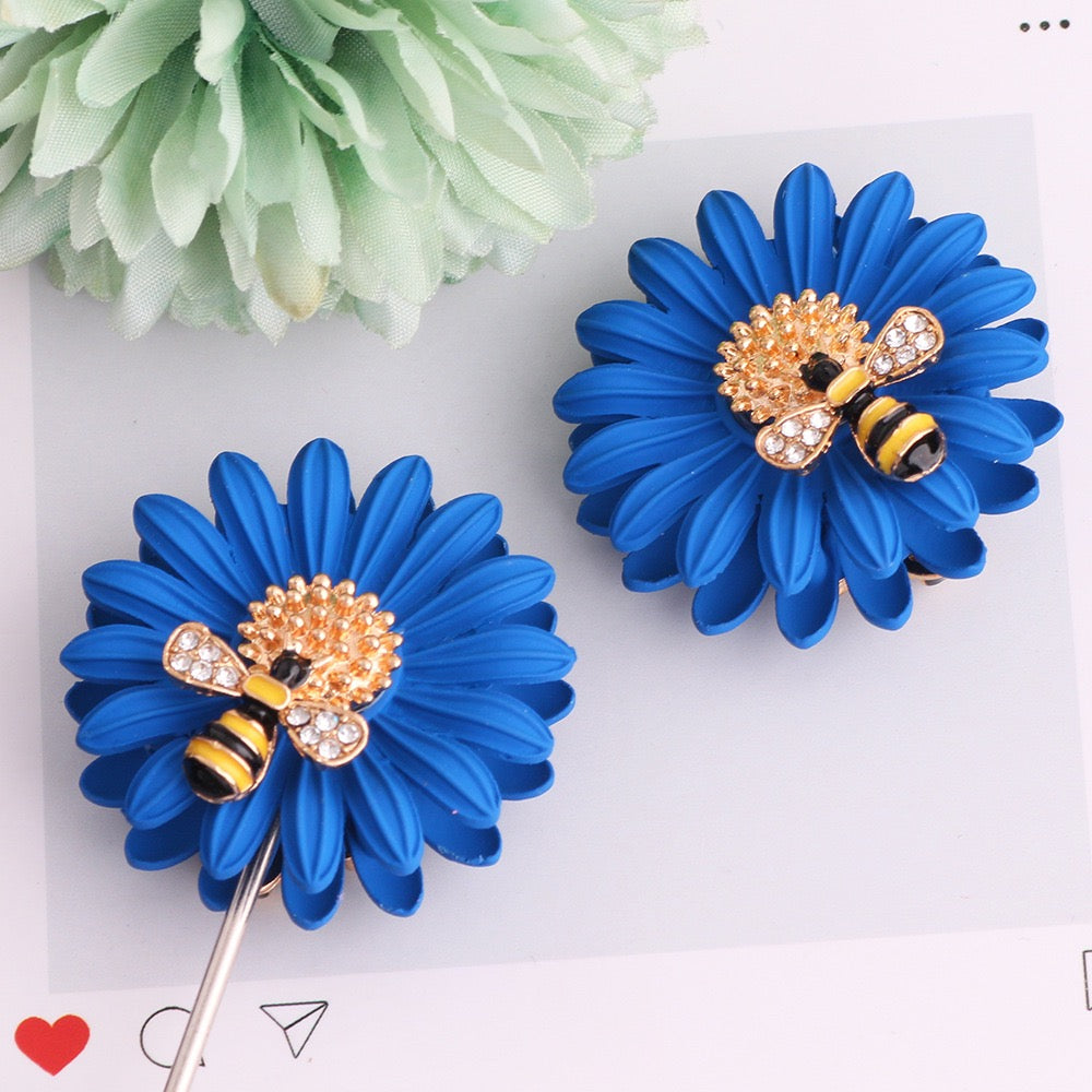FS20020-SunflowerBee Metal Beads