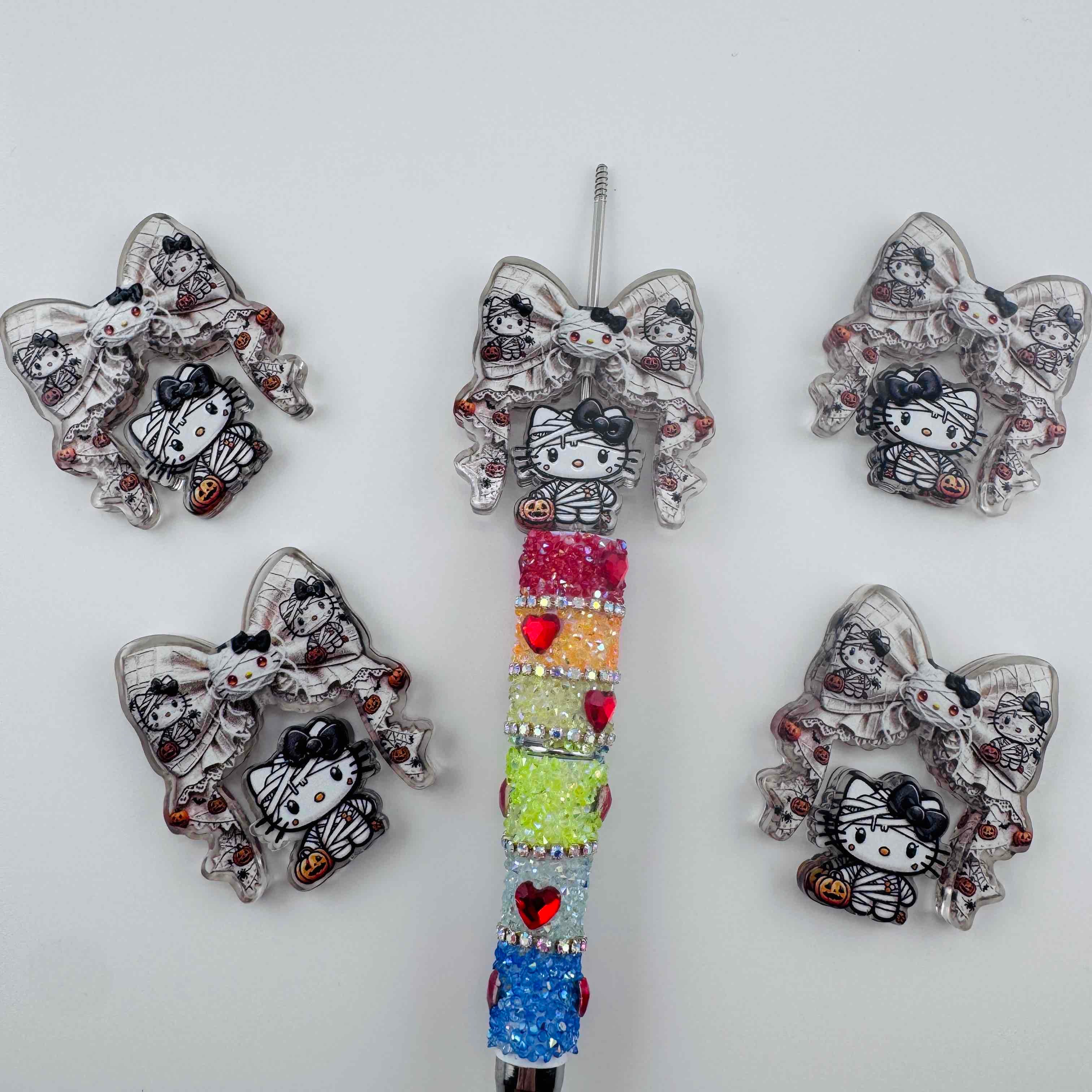 FS20256-Mummy HK Bow Acrylic Beads