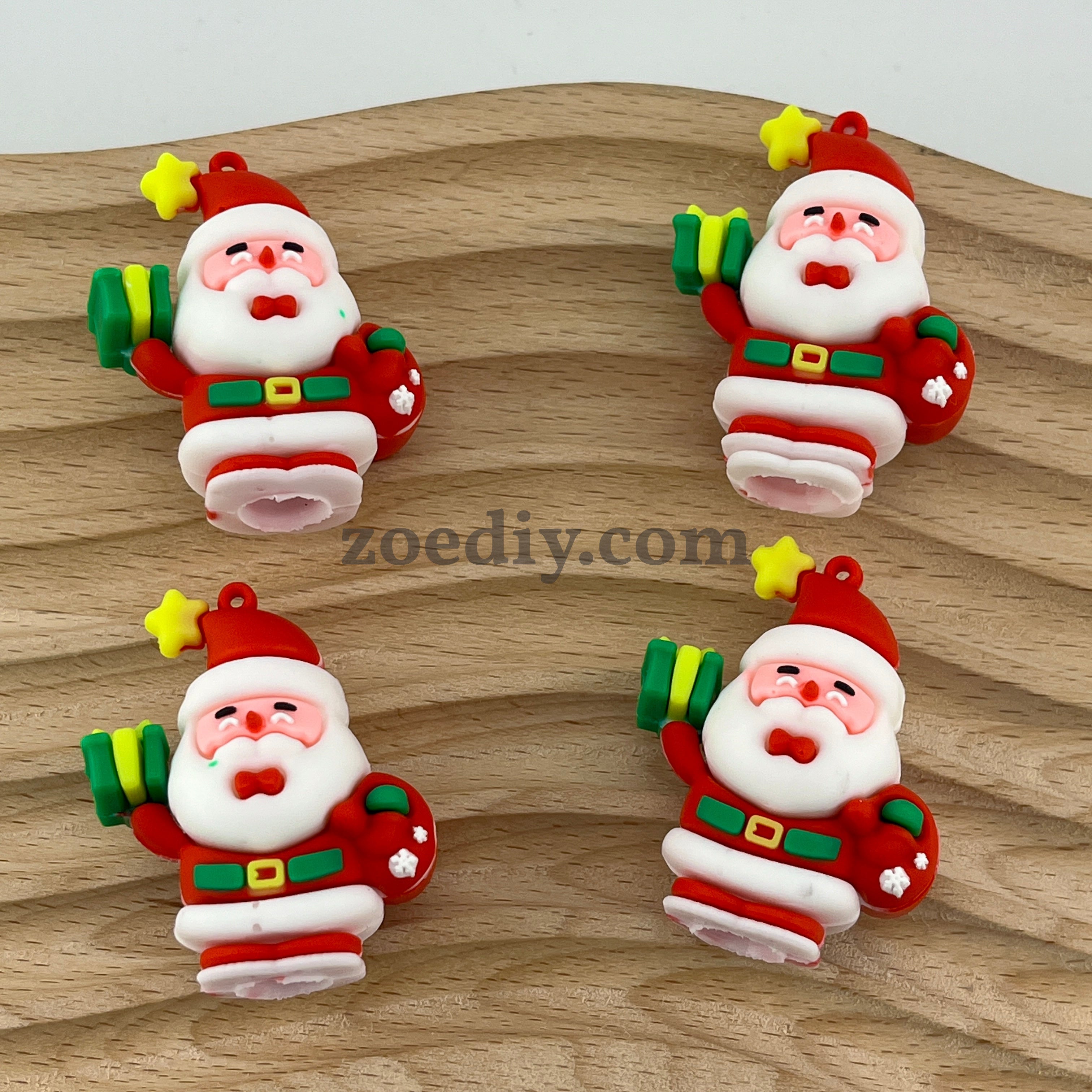 FS1562-Santa Claus PVC Material Pen Cap Fit For Beadspen Bead