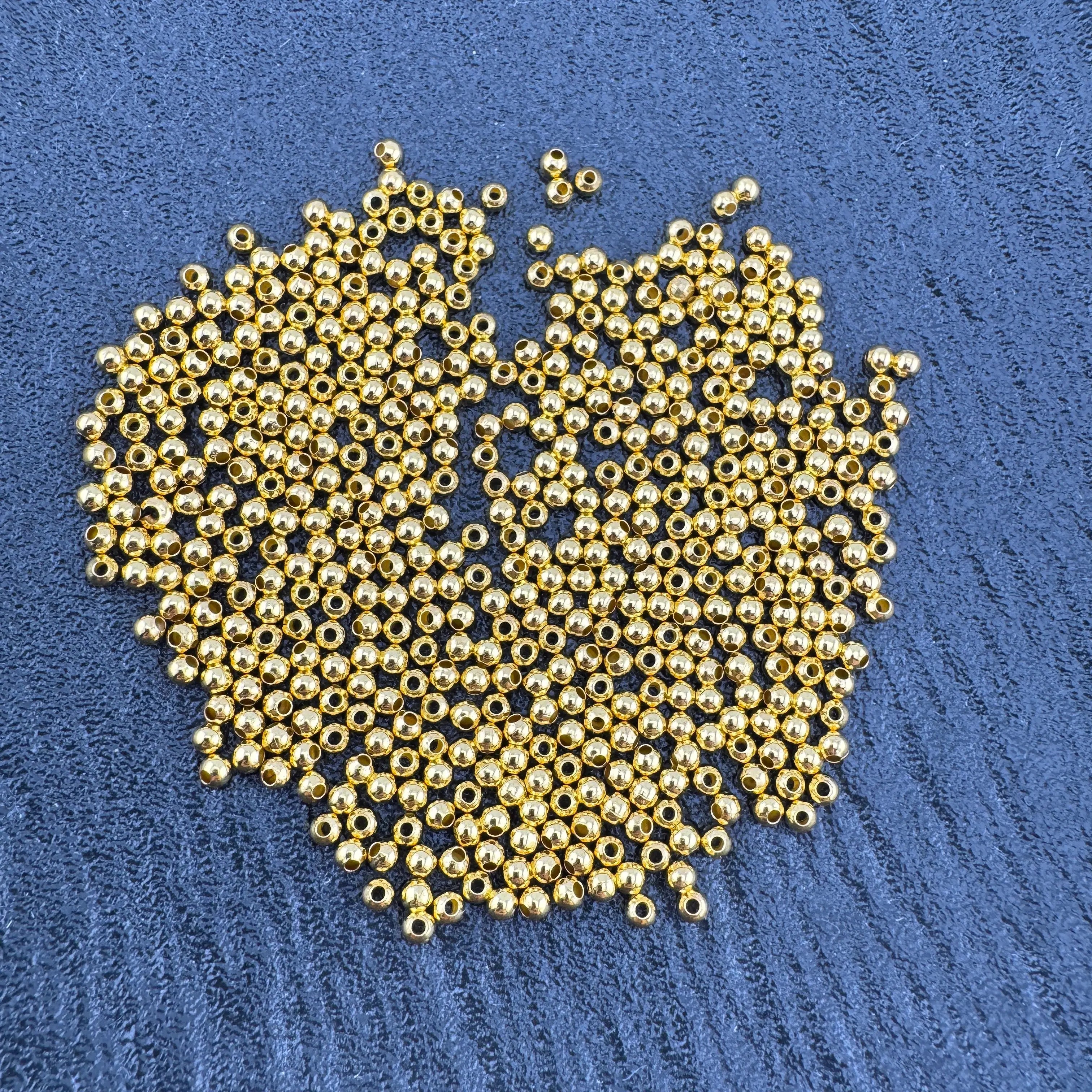 3mm Gold Plated Copper Spacer ZoeDIY Shop