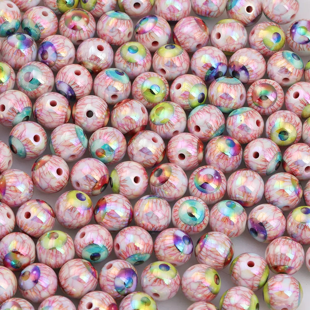 FS19380-16mm Mixed Eye Ball Halloween Acrylic Beads