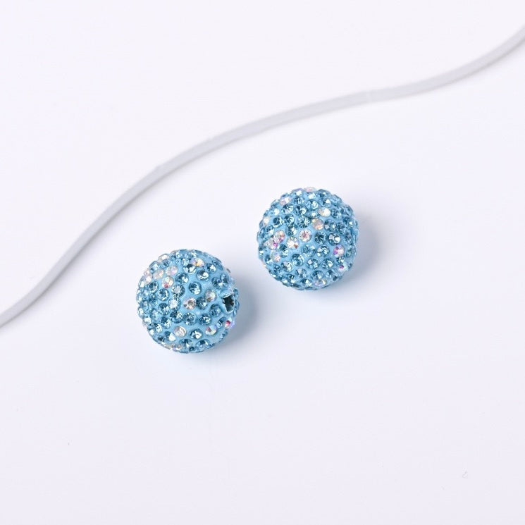 FS20234-16mm Rhinestone Clay Beads For Making Keychain Beadable Pens