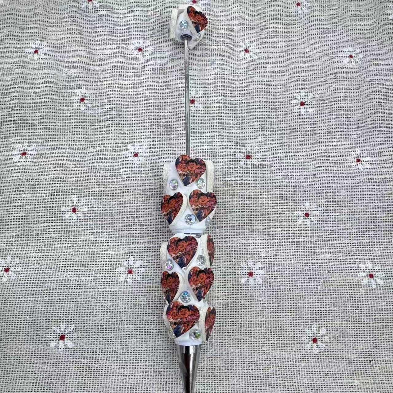Cartoon Heart  Coco Themed Beadable Pen