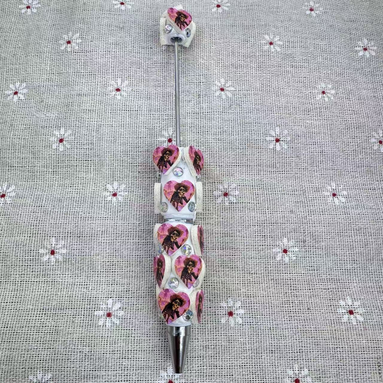 Cartoon Heart  Coco Themed Beadable Pen