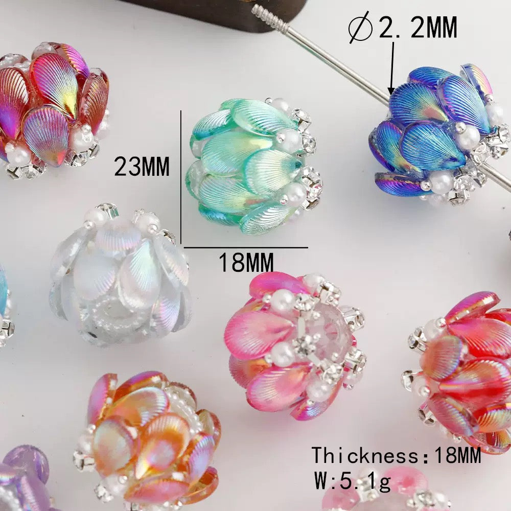 FS20090-About 18mm Lutous Flower Fancy Beads