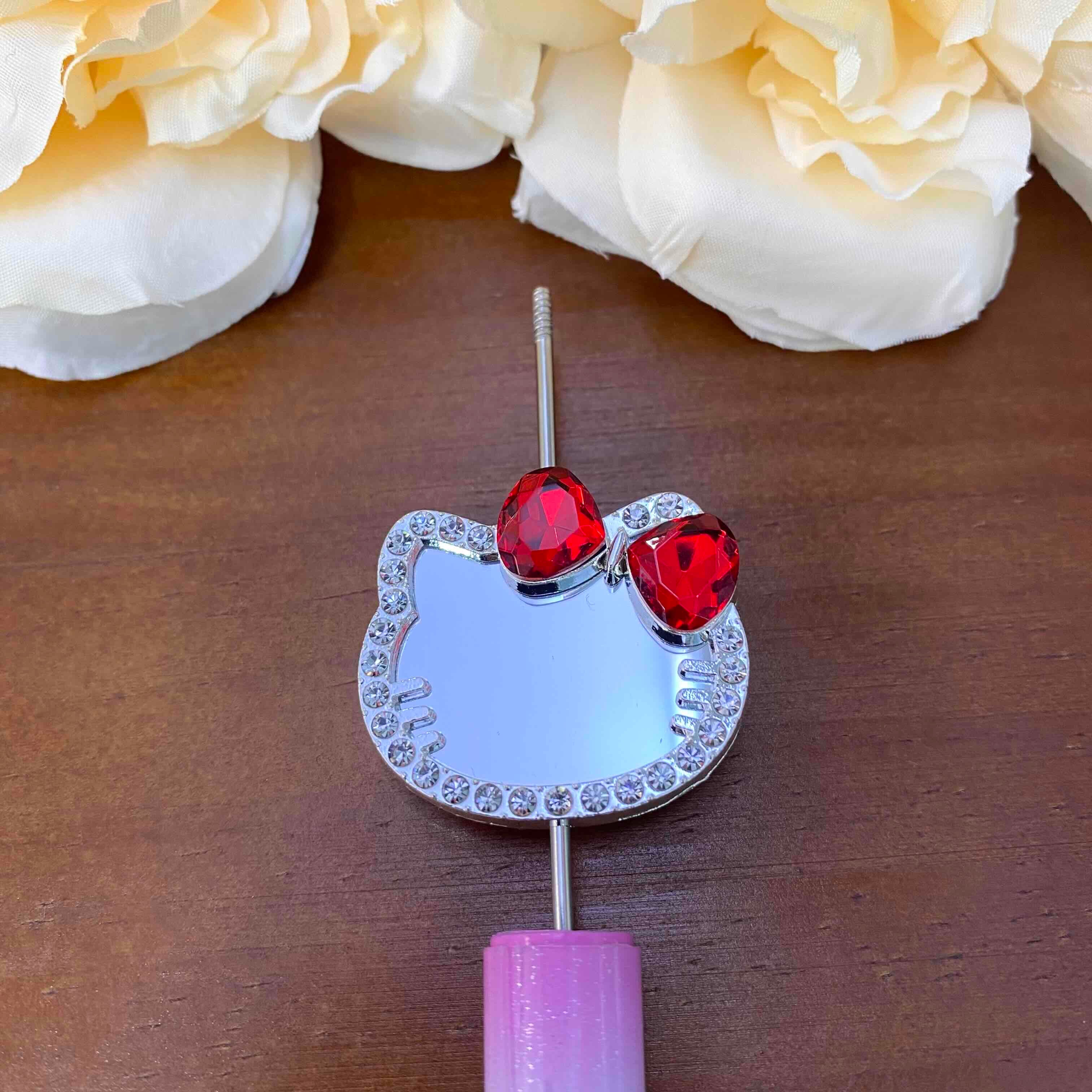FS20630-Hello Kitty Mirror Metal Beads